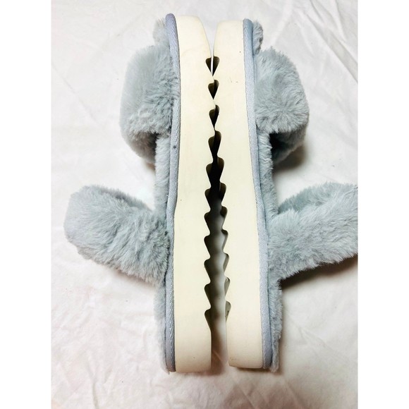 Koolaburra by UGG Women Double Strap Faux Fur Slide Sandals Fuzz On - Picture 4 of 7